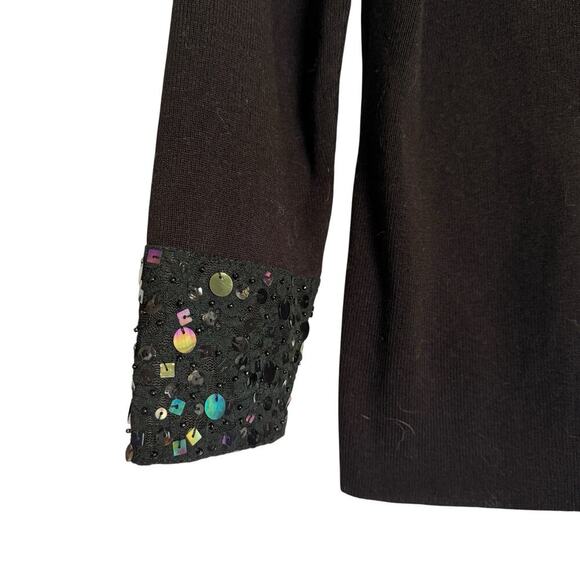 Belldini Sz‎ L Cardigan Sweater Beaded Office Evening - Picture 5 of 9